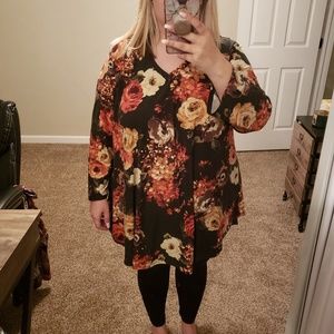 Floral Tunic Shirt 3XL